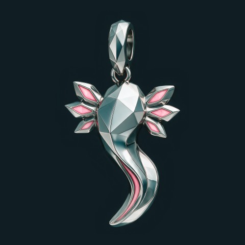 Axolotl Charm seen from the front
